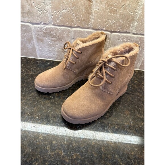 UGG Classic Femme Lace Bootie Chestnut NEW Size 8.5 - Picture 3 of 10